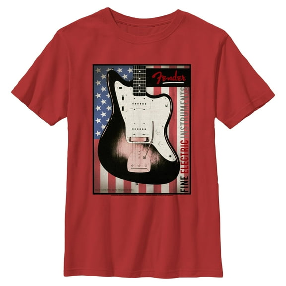 Boys Fender Fine Electric Poster T Shirt