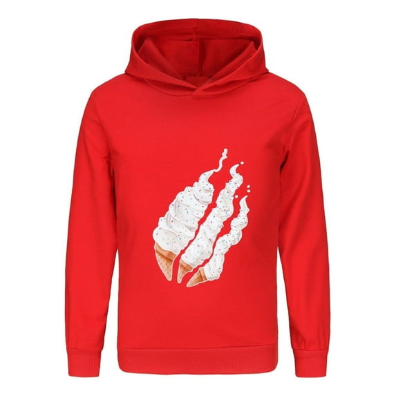 Boys Fire Hoodie for Kids – Lightweight Sweatshirt with Flame Design Inspired by Preston Playz – Unisex Youth Top