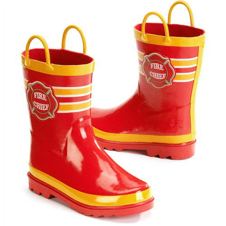 Boys fireman rain boots sale