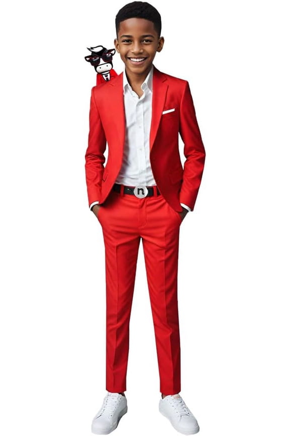 Boys' First Class Slim Fit Suits Lightweight Style