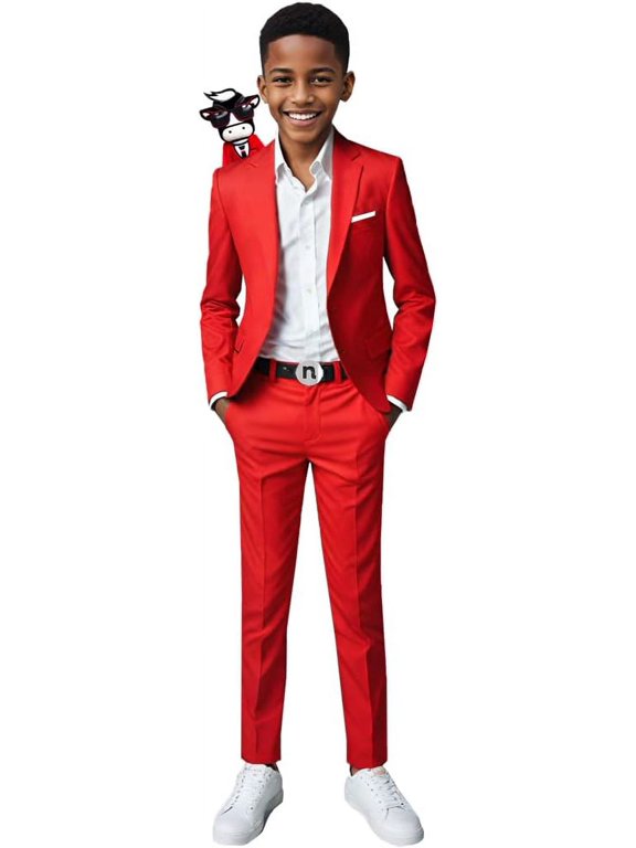 Boys' First Class Slim Fit Suits Lightweight Style