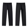 thumbnail image 1 of Boys Flat-Front Bi-Stretch Dress Pant Classic Flat Front Trousers For Teenagers Comfortable School Wear Wrinkle Easy Care, 1 of 5