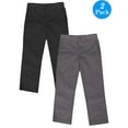 thumbnail image 1 of Boys Flat Front School Uniform Pants (2-Pack) (Littile Boys), 1 of 2