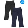thumbnail image 1 of Boys Flat Front School Uniform Pants (2-Pack) (Little Boys), 1 of 2