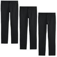 thumbnail image 1 of Boys Flat Front School Uniform Pants (3-Pack) (Big Boys), 1 of 5