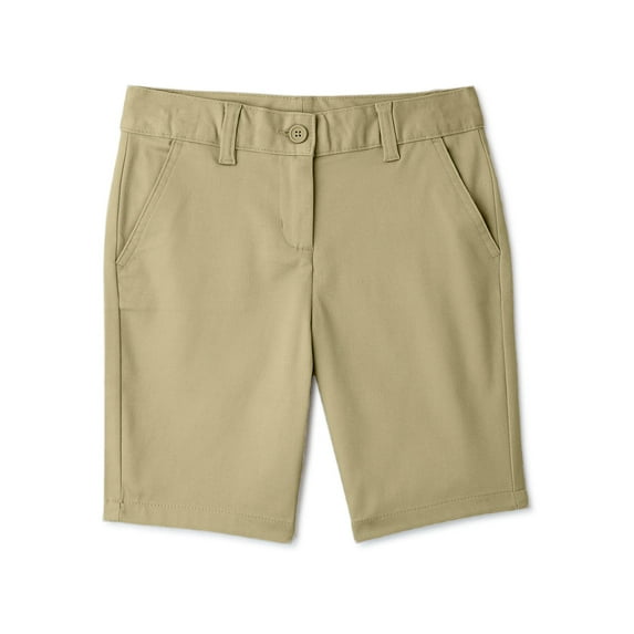 Boys Flat Front Stretchable Twill Chino Shorts