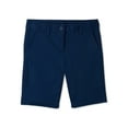thumbnail image 1 of Boys Flat Front Stretchable Twill Chino Shorts, 1 of 5
