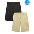 thumbnail image 1 of Boys Flat Front Twill Chino Shorts (Big Boys, Little Boys), 1 of 4