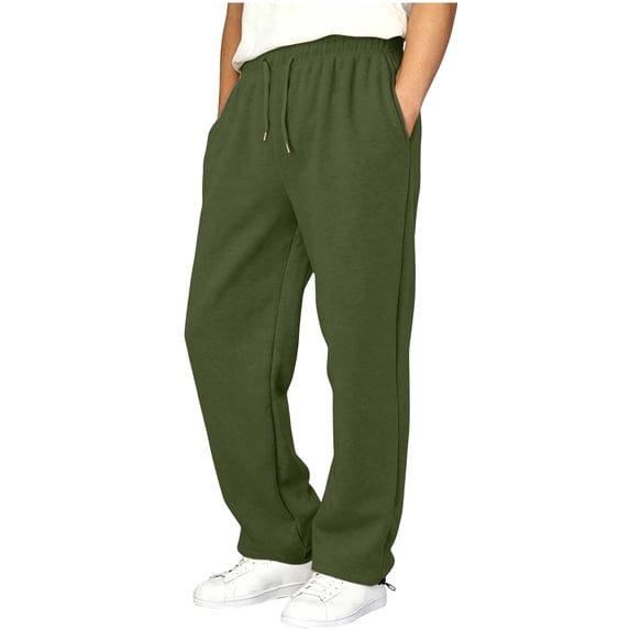 Boys' Fleece Lined Sweatpants Adjustable Pant Leg Athletic Elastic Wais Teen Pants| Available In Years 5 To 15