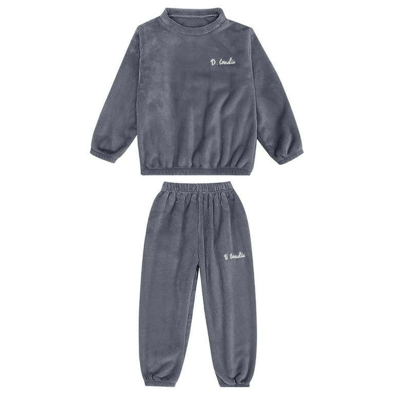 Boys Fleece Pajamas 2T Girl Clothes Kids Toddler Pajamas Boys - Main Image