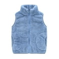 thumbnail image 1 of Boys Fleece Vest Sleeveless Outerwear Vests Toddler Winter Clothes Girls Vests 18-24 Months, 1 of 5