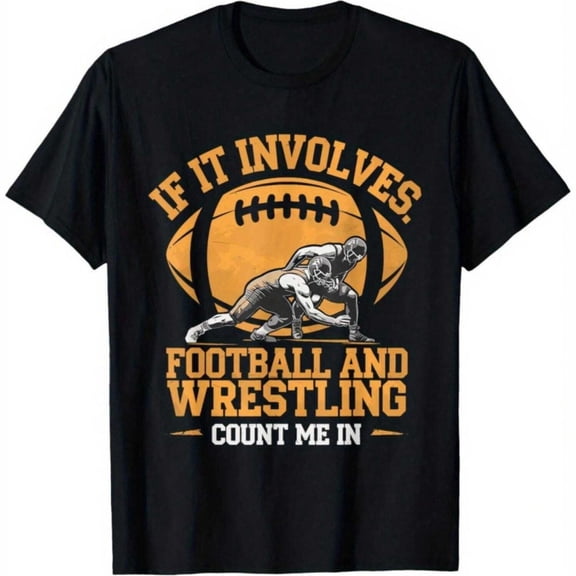 Boys Football And Wrestling Graphic T- Shirt, T-Shirt for Kids Youth, 180gsm, 100% Cotton