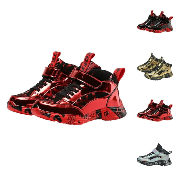 Boys Footwear Kids Sneakers Boys’ Winter High Top Lined Thickened Leather Snow Boots With Sole