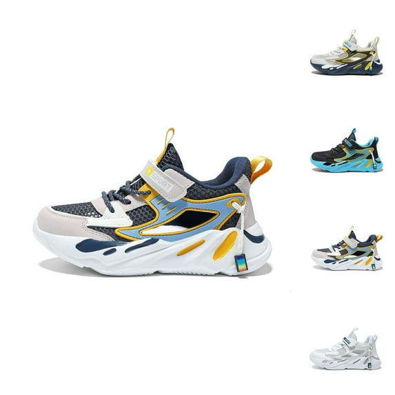 Boys Footwear Sneakers Boys Boys Sneakers For Kids Lightweight Breathable Mesh Sports Shoes For Daily Wear Outdoor Activities Hiking Picnics Non Comfortable Walking Shoes For Boys Age 5 12