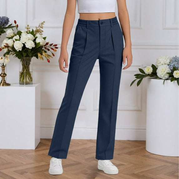 Boys Formal Dress Pants For School And Casual Wear Classic Fit Tailored Trousers With Comfortable Stretch Durable Fabric Tween Kids Summer Soft Comfy Trousers Y2K Streetwear Cute Teen Basic Pants