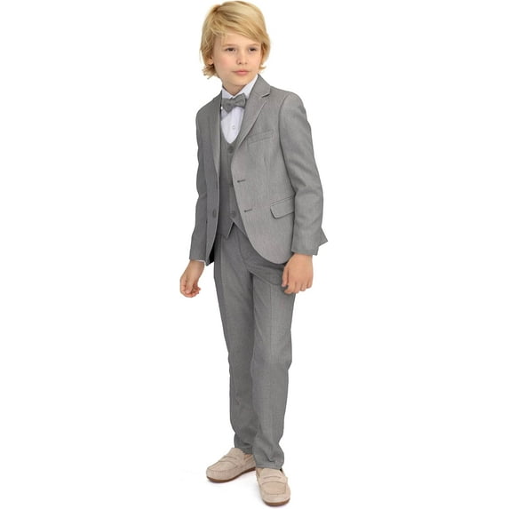 Boys Formal Suit 5 Piece Outfit Dresswear Suit Set