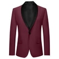 thumbnail image 1 of Boys Formal Suit Blazer Jacket Contrast Lapel Single Button Party Outerwear Coat 6-7 Years, 1 of 3