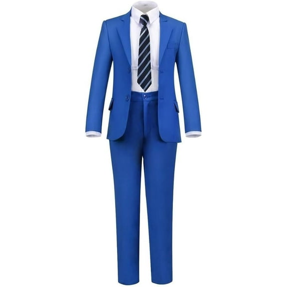 Boys Formal Suit Set 4 Pieces Kids Tuxedo Ring Bearer Outfit