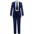 thumbnail image 1 of Boys Formal Suit Set 4 Pieces Kids Tuxedo Ring Bearer Outfit, 1 of 14