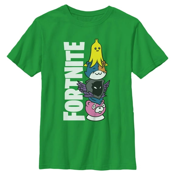 Boys Fortnite Cute Characters Logo T Shirt