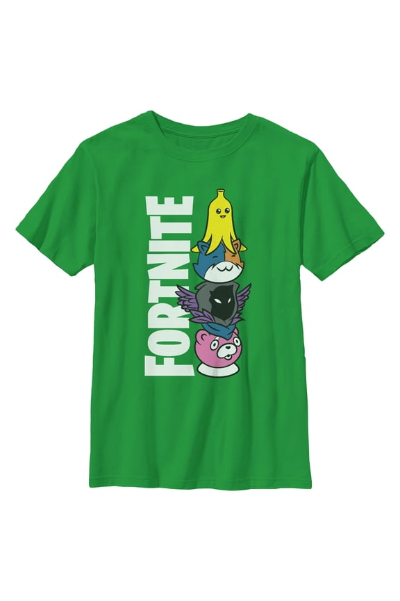 Boys Fortnite Cute Characters Logo T Shirt