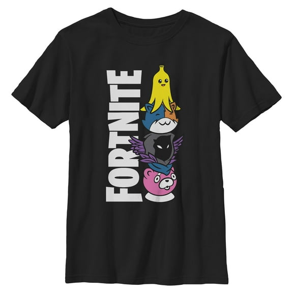 Boys Fortnite Cute Characters Logo T Shirt