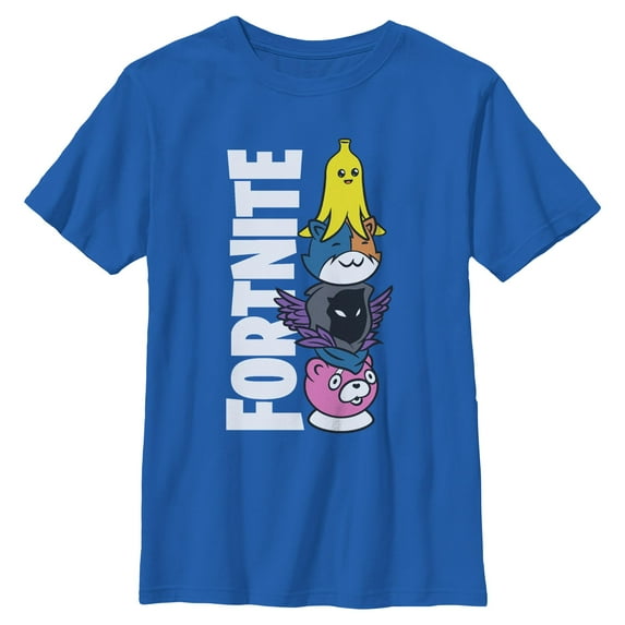 Boys Fortnite Cute Characters Logo T Shirt