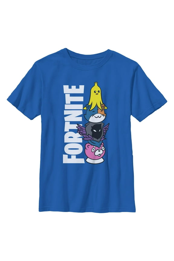 Boys Fortnite Cute Characters Logo T Shirt