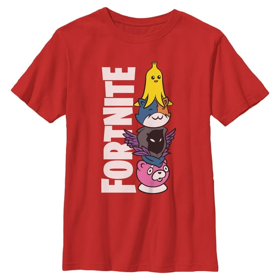 Boys Fortnite Cute Characters Logo T Shirt