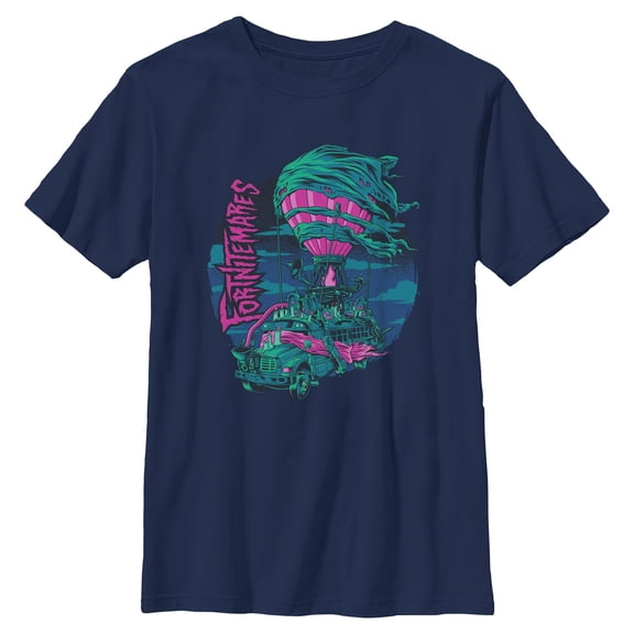 Boys Fortnite Halloween Battle Bus Nightmare T Shirt