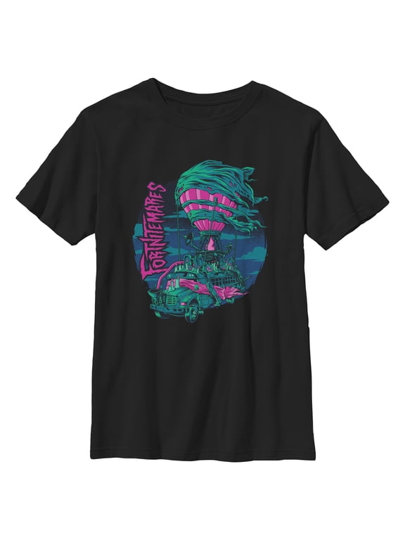 Boys Fortnite Halloween Battle Bus Nightmare T Shirt