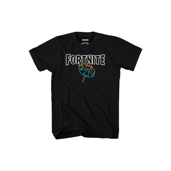 Boys Fortnite Neon Umbrella Short Sleeve T-Shirt, Sizes 8-18