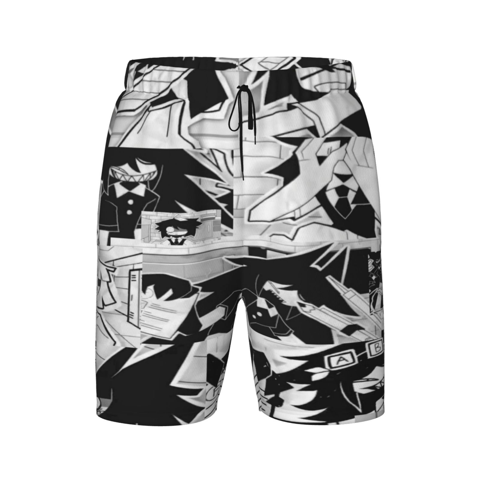 Boys Fundamental Paper Education Swim Trunks Compression Liner Swim