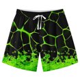 thumbnail image 1 of Boys Funny Swim Trunks Size 10-12 Quick Dry Board Beach Shorts Loose Summer Casual Swimming Trunks 11T, 1 of 6