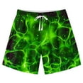 thumbnail image 1 of Boys Funny Swim Trunks Size 10-12 Quick Dry Board Beach Shorts Loose Summer Casual Swimming Trunks 13T, 1 of 6