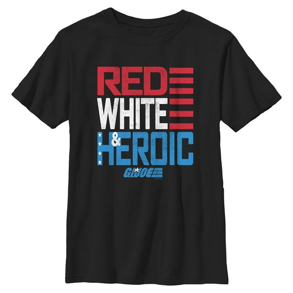 Boys GI Joe Red White and Heroic T Shirt