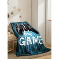 Boys Games Fleece Blankets,Gaming Player Throw Blanket for Kids Teen
