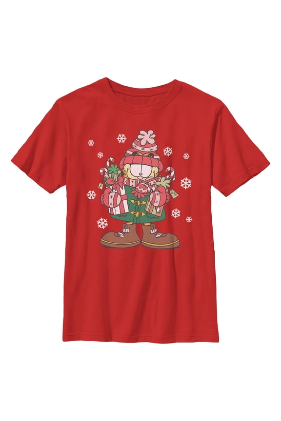 Boys Garfield Warm Cozy Season T Shirt