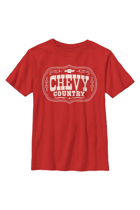 Boys General Motors Chevy Country Logo T Shirt