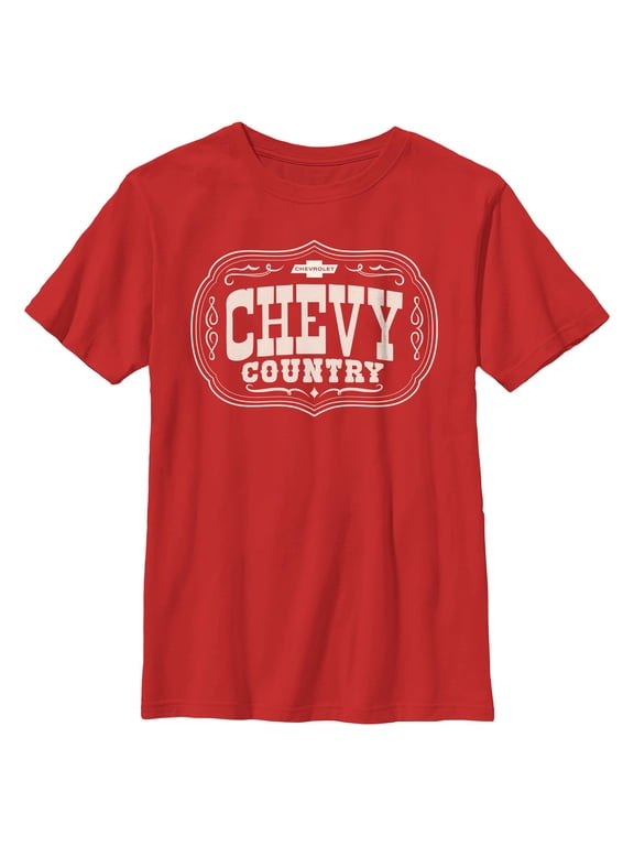 Boys General Motors Chevy Country Logo T Shirt