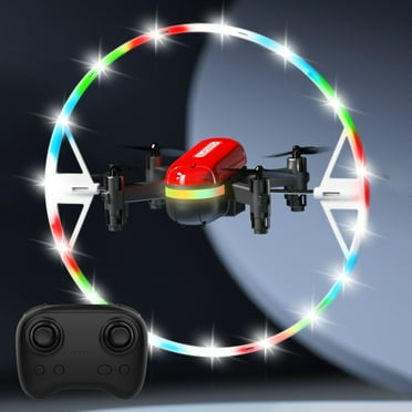 Boys Gifts 12-14 Years Old, Racing Drones, Drone with Cool LED Lights Remote Control Toys Gifts for Boys Girls with Altitude Hold Headless Mode Start Speed Adjustment New , W1652