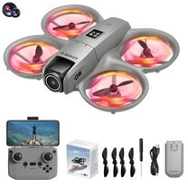 Boys Gifts 13-14 Years Old New Small Drone Drone with 180 Degree ESC Camera and Cool Light Remote Control Toys Gifts for Boys with Altitude Hold Headless Mode Start Speed Adjustment