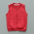 thumbnail image 1 of Boys GirCotton Jacket Ligntweight Plain Vest Full Zipper Sleeveless, 1 of 5