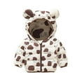 thumbnail image 1 of Boys Girl's Coat Waterproof Winter Kids Outerwear Warm Parka Puffer Jacket with Hood Coffee 3-4 Years, 1 of 5