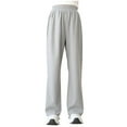 thumbnail image 1 of Boys Girl's Cotton Sweatpants Casual High Waist Baggy Joggers Track Pants Soft Straight Wide Leg Athletic Pants with Pockets, 1 of 5
