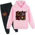 thumbnail image 1 of Boys Girls 2 Piece Outfits Five Nights at Freddy's Hoodie-Graphic Long Sleeve Pullover Tops and Sweatpants Set, 1 of 2
