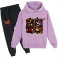 thumbnail image 1 of Boys Girls 2 Piece Outfits Five Nights at Freddy's Hoodie-Graphic Long Sleeve Pullover Tops and Sweatpants Set, 1 of 2