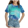 thumbnail image 1 of Boys Girls 3D Graphic T Shirt, Novelty Kid's Shirts, Casual Crewneck Short Sleeve Tops Tees 3-13 Years T Shirts For Boys Funny, 1 of 4