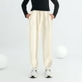 thumbnail image 1 of Boys Girls Active Pants Jogger Sweatpants With Pockets Kids Trousers Casual Solid Pants Trendy Boys Pants Beige 5-6 Years, 1 of 4