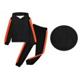 thumbnail image 1 of Boys Girls Active Sweatsuit 2PC Long Sleeve Color Block Hoodie Sweatshirt and Active Jogger Pants Fall Winter Clothes Little Girls Clothes 10-11 Years, 1 of 3
